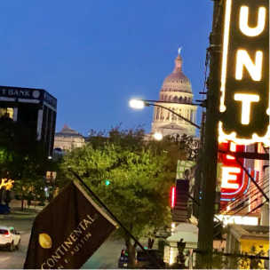 Austin skyline at night
