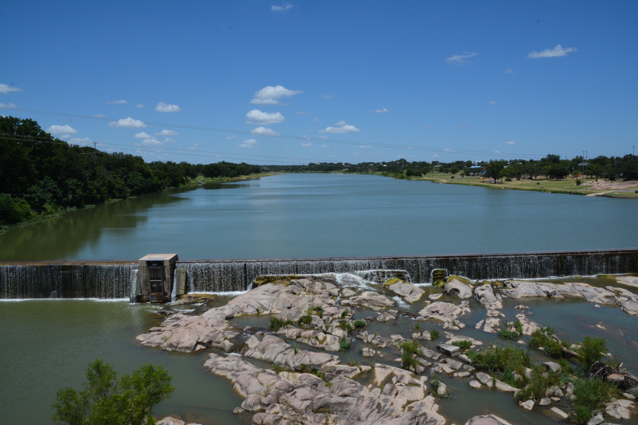 The Llano River dam